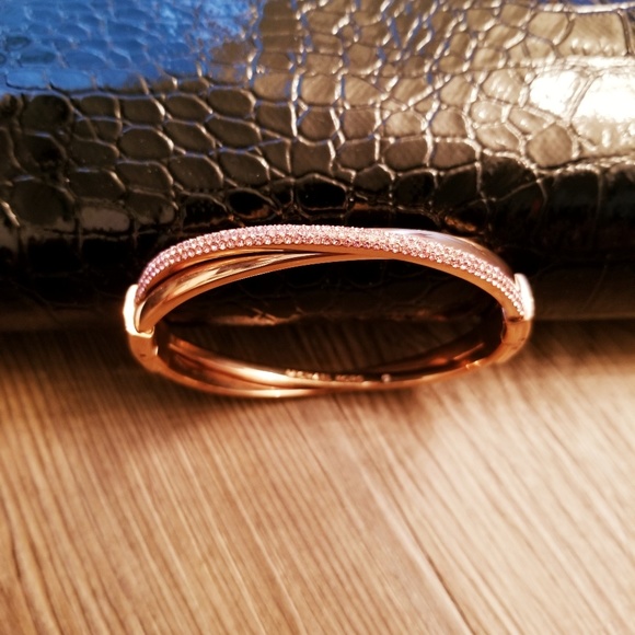MICHAEL KORS Rose Gold, Pink Pave' Bangle - Picture 2 of 6